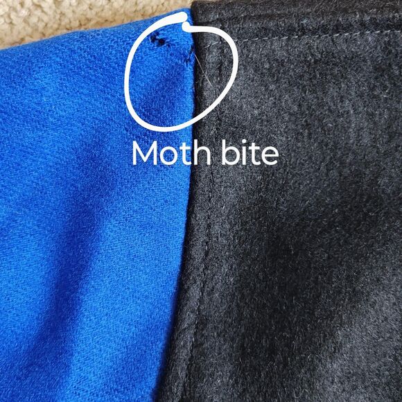 Rare VTG Space Jam Jacket Mens Large Black Blue Wool Warner Bros WB Movie 90s - Picture 5 of 16